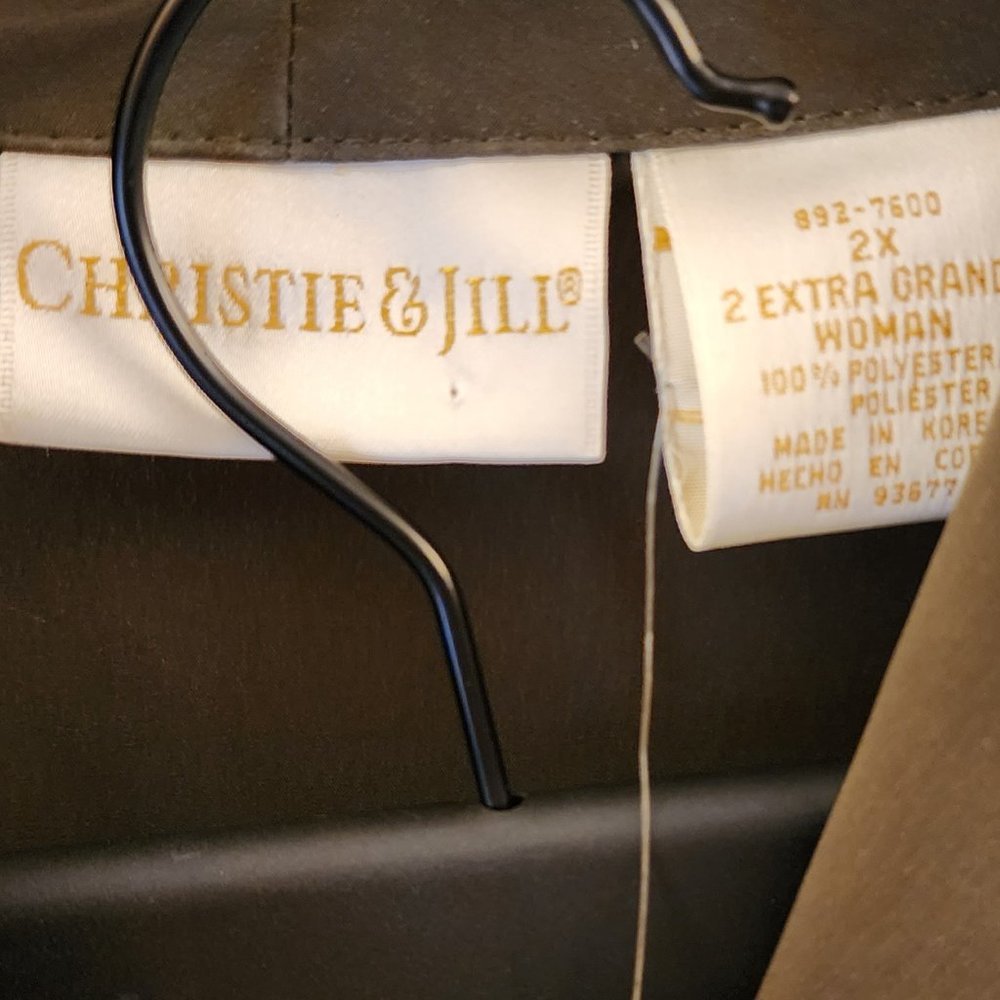 Christie and Jill Shirt Two Piece Sets High Waist Wide Leg Pants Suit Casual Ele - Picture 7 of 15